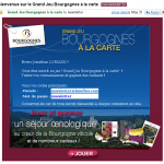 L'email avec les images affichées bourgogne avec les images