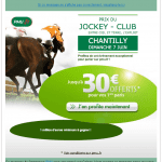Email du PMU avec les images affichées email pmu avec les images