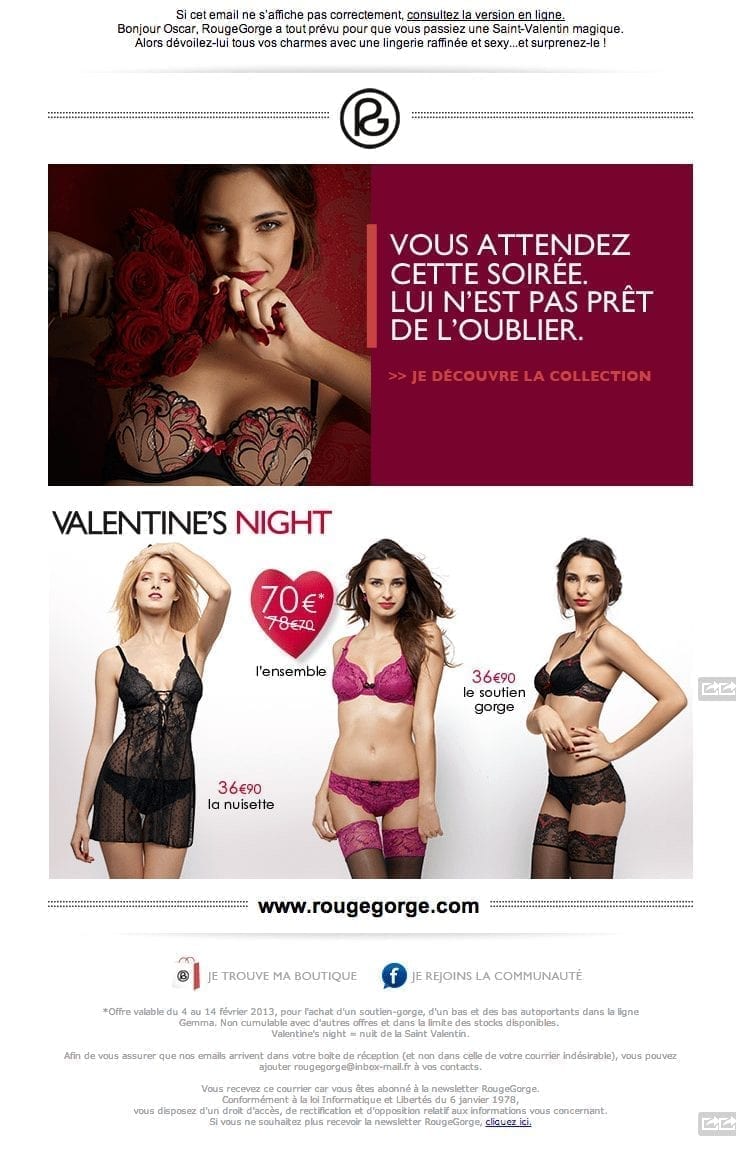 RougeGorge : For Valentine's Day, surprise him !