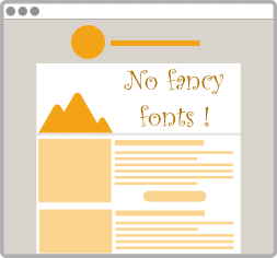 constraints of email design fonts