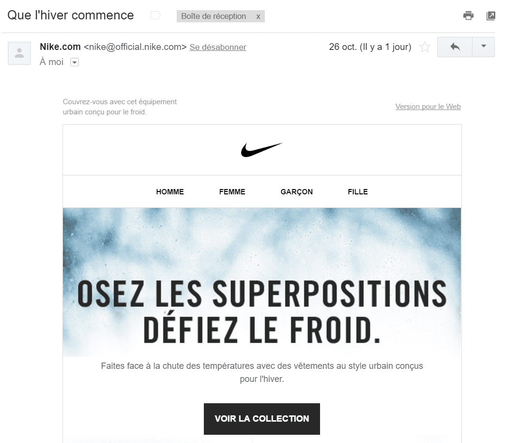 emailing-nike