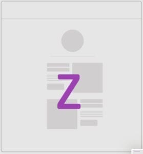 Zigzag structure of the content in an email