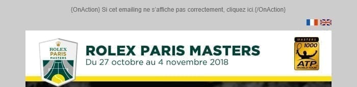 Header emails Rolex Paris Masters 2018