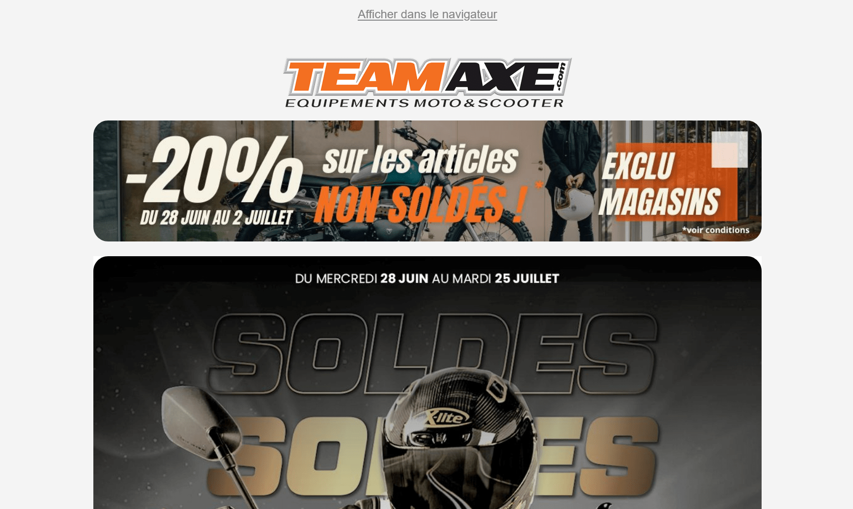 newsletter de soldes exemple et analyse