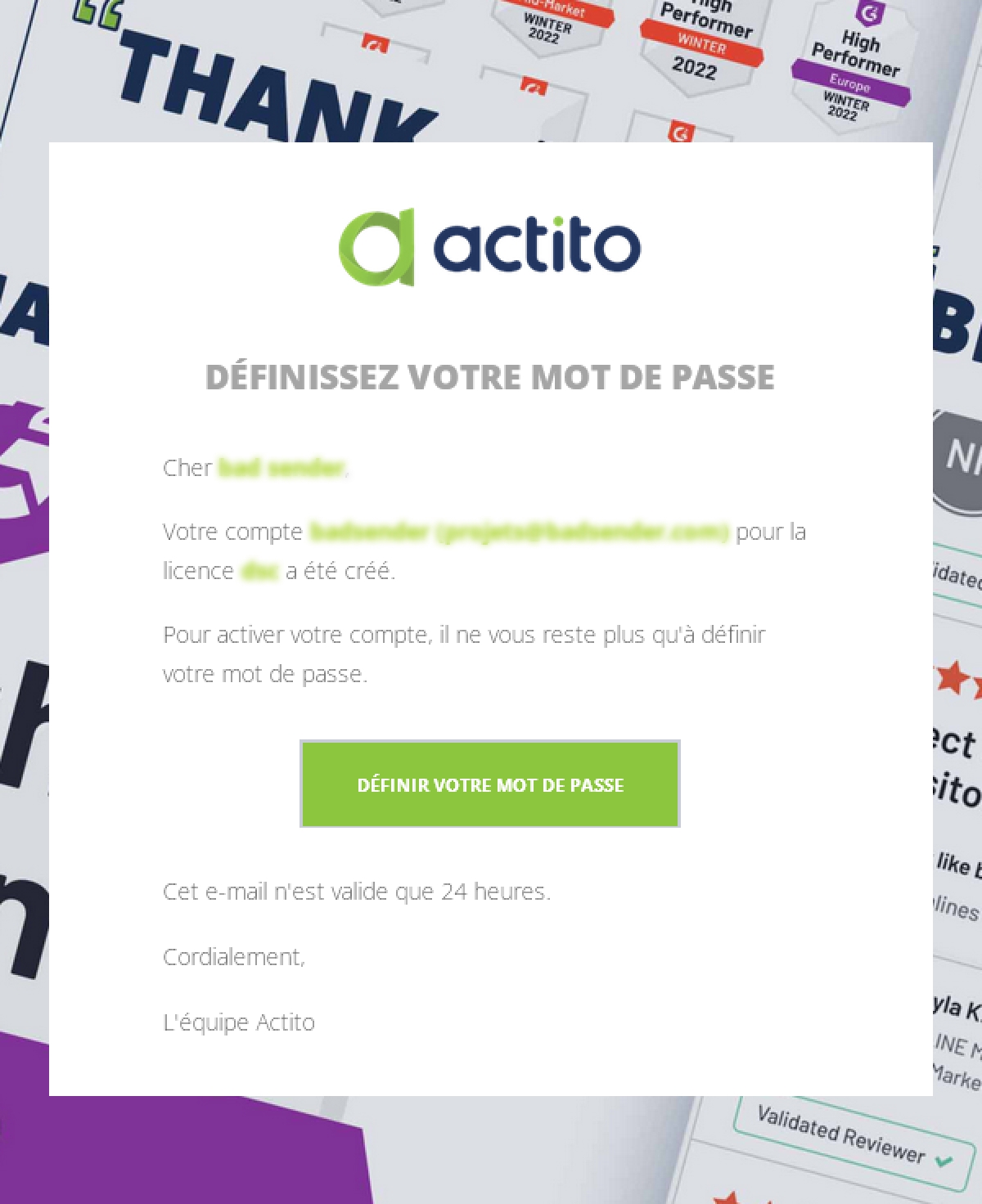 actito email example