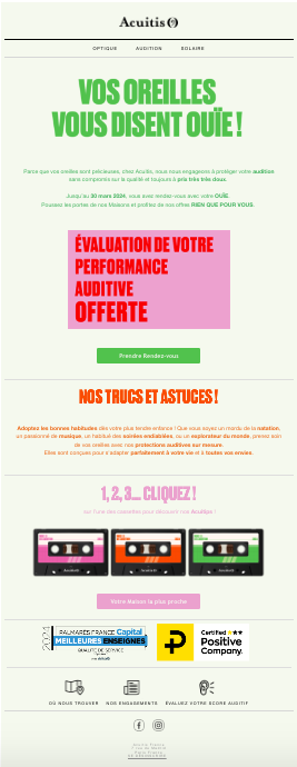 email offre acuitis