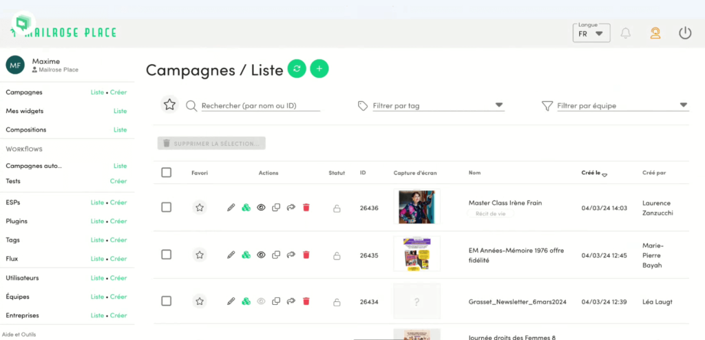 Mailrose Place Dashboard