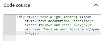 Accès au code source du bloc Texte depuis l'Email Builder de Klaviyo