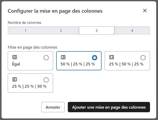 Gestion des colonnes dans l'email builder de Klaviyo