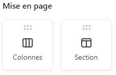 Mise en page dans l'email builder de Klaviyo