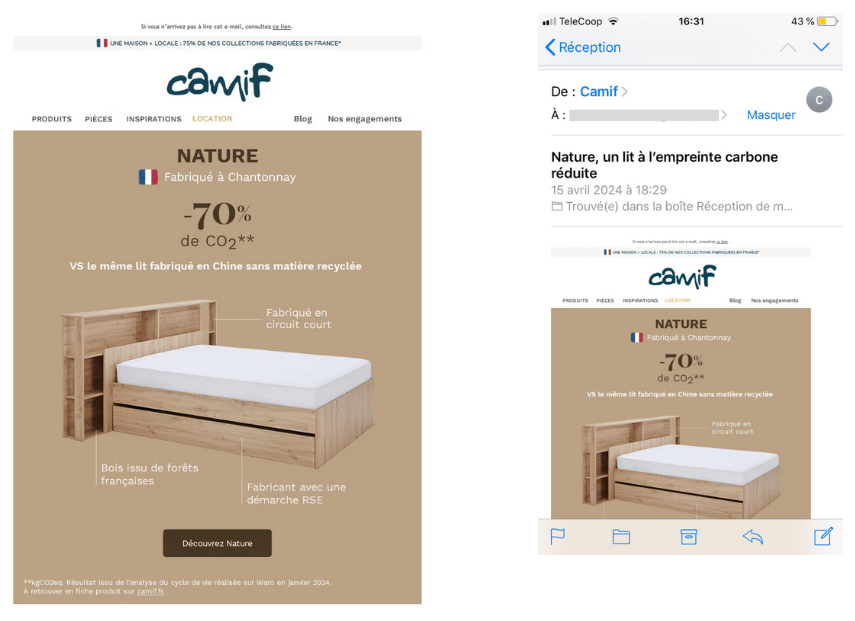 un visuel adapté en desktop ne l'est pas forcement en mobile